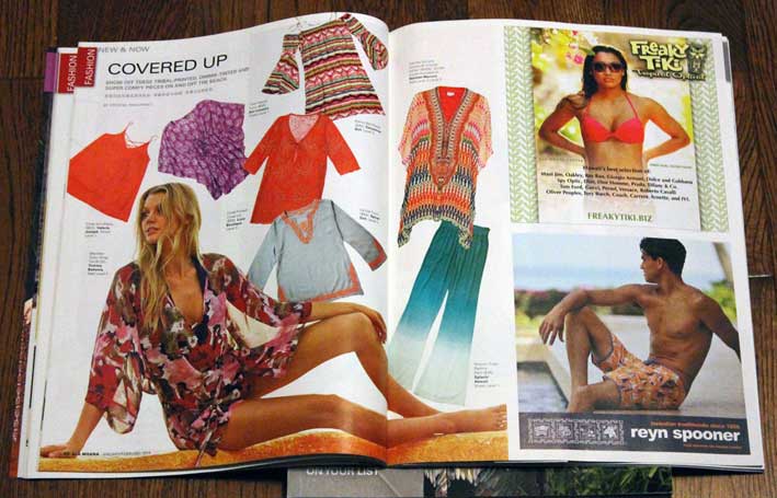 An Ala Moana Magazine fashion layout designed by Sydney Bri from the January/February 2014 issue.